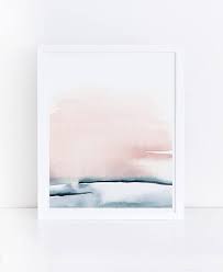 Blush Pink Print Printable Bedroom Art Watercolor Printable Blush Pink And Blue Abstract Art Simple Print Pink Wall Art Art Print In 2021 Abstract Art Diy Printable Art Bedroom Pink Wall Art