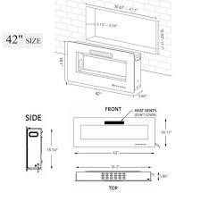 Maybe you would like to learn more about one of these? 42 Inch Ultra Thin Wall Mounted Electric Fireplace Insert Overstock 31136092