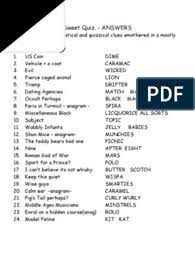Zoe samuel 6 min quiz sewing is one of those skills that is deemed to be very. Sweet Quiz Answers Pdf Confectionery Chocolate