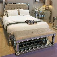 Athens Gold Mirrored Upholstered Bed End Bench With A Velvet Seat Picture Perfect Home End Of Bed Bench Bed End Home Decor Furniture