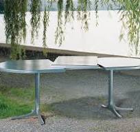 Table en fibre de verre Schaffhausen oval 160/218x95 ...