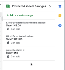 Click the data option in the menu · click on 'protect sheets and ranges'. How To Lock A Formula In Google Sheets