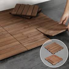 Maybe you would like to learn more about one of these? Easyfashion 12 X 12 Interlocking Wooden Floor Tiles Outdoor And Indoor 27 Pieces Brown Walmart Com In 2021 Outdoor Deck Tiles Patio Tiles Deck Tiles Patio