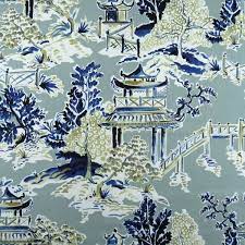 Hamilton Ming Rain Chinoiserie Print Fabric 1502 Fabrics Chinoiserie Fabric Chinoiserie Printing On Fabric