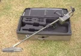 Briefly, a metal detector transmits an electromagnetic field into the ground from the searchcoil. Metal Detectors Webpage