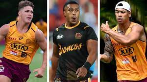 Broncos hit back after broncos pair secretly meet with tigers. Nrl 2021 Brisbane Broncos Kevin Walters Fullback Jamayne Isaako Tesi Niu Reece Walsh Jesse Arthars David Mead