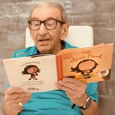 This is 95 year-old #Holocaust survivor Saul Dreier. He's the reason we  tell the story of Anne Frank. He is proof of what happened. After him, it  is our responsibility — with