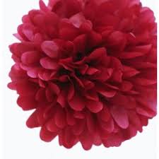 35 cm vendu à plat mais avec notice de montage. Pompon En Papier Bordeaux Les Couleurs Du Mariage Mariage Et Reception
