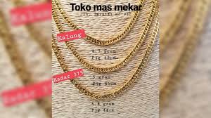 Bukan cuma emas batangan, 5 jenis investasi. Emas Kadar 375 2021