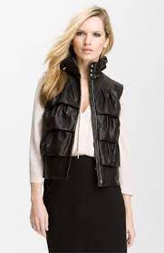 Diane Von Furstenberg Cupcake Leather Vest Nordstrom Clothes Clothes For Women Fashion