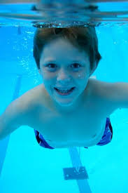 Students enjoy swimming night