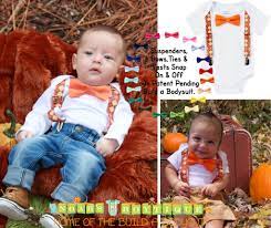 Thanksgiving onesie with matching leg warmers for baby boy. Baby Boy Thanksgiving Outfit Argyle Suspenders Orange Tan Bow Tie Boy Thanksgiving Outfit Toddler Boy Christmas Outfits Thanksgiving Outfit