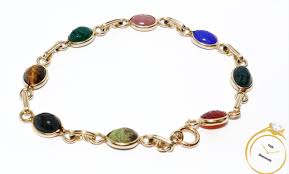 Diamond bracelets colored stone bracelets pearl bracelets gold bracelets sterling silver/gold filled bracelets. Scarab Bracelet Multi Colored Stone 14k Yellow Gold 6 7 Grams Tns Diamonds Philadelphia