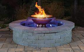 Imagine bringing a fire and water feature together in your backyard outdoor room! Amaze Your Guests With Stunning Fire And Water Features Around Your Cambridge Patio Pool Water Features Patio Water Feature Fire Pit Backyard
