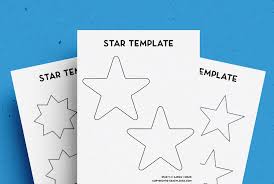 It's a timeless font in all uppercase and always does the trick and takes minutes to make. Free Star Template Stencil Cutout Printable For 2021 Crazy Laura