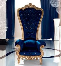 The Throne Armchair By Caspani Design Idea A Different Arm Chair Around The Dining Table Colorful Interior Design Throne Chair Royal Blue And Gold