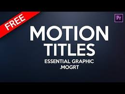 Free Motion Title Animation Pack Premiere Pro Template Preset Mogrt Youtube In 2020 Premiere Pro Adobe Premiere Pro Premiere