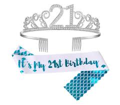 Birthday Crown And Sash Near Me 21st Birthday Sash Crown Happy Birthday Party Supplies Decorations 21 G Happy Birthday Party Supplies Birthday Party Supplies Decoration Happy Birthday Parties