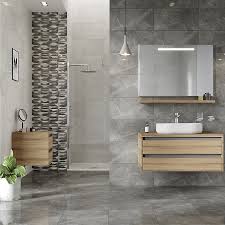 Best ceramic tiles for bathroom flooring ideas #ceramictile #tilebathroom. Memphis Black White Gloss Harlequin Effect Ceramic Wall Tile Pack Of 5 L 600mm W 300mm Diy At B Q