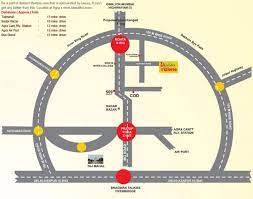 Agra Ring Road Map Agra Inner Ring Road Map - Agra Inner Ring Road Project Map (Uttar Pradesh  - India)