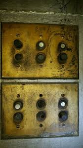 The Old Push Button Light Switches In The Strand Theater Antique Dresser Old Things Antiques