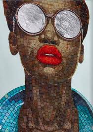 Shades Collection By Sicis Mosaic Portrait Mosaic Art Beautiful Art