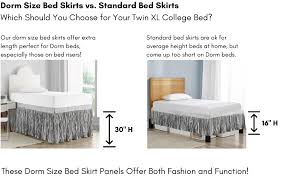 Ditch the traditional bed skirt and update the look of your bed with these bed skirt alternatives. Amazon Com Dormco Crinkle Bed Skirt Twin Xl 3 Panel Set Alloy Home Kitchen
