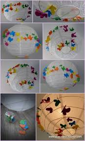 Ikea Papierlampe Mit Schmetterlingen Behubscht Kinder Zimmer Ikea Papierlampe Papierlampen
