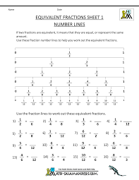 Equivalent Fractions Worksheet