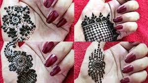 4 Diy Side Front Hand Henna Design Tutorial Video Simple And Easy Hand Henna Designs Hand Henna Tutorial Hand Henna
