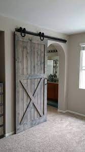 The sliding door is really helpful for increasing the space at the home. Half X Sliding Barn Door By Plankandchisel On Etsy Https Www Etsy Com Listing 398408589 Half X Sliding Barn Barn Door Interior Barn Doors Barn Doors Sliding