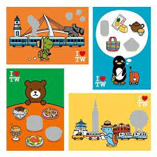 foufou x bon 我玩台灣刮刮明信片 好吃 棕熊 foufou 卡片 明信片 pinkoi stationery notebook comics schedule books