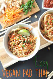 Easy Pad Thai Vegan Gluten Free Modern Little Victories Recipe Vegan Dinners Vegan Pad Thai Vegetarian Recipes