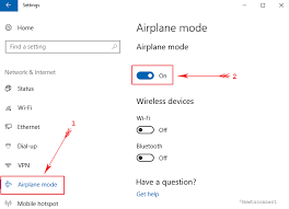 Airplane mode gives you a quick way to turn off all wireless communications on your pc. Windows 10 How To Turn On Or Off Airplane Mode