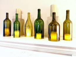 See more ideas about outdoor candle holders, outdoor candles, diy. Recycled Orange Glass 11 Wine Bottle Hanging Candle Holder Lamp Outdoor Light Home Decor Home Garden