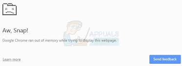 Well, you can fix black screen error in google chrome with just few simple steps. Fix Google Chrome Ran Out Of Memory Appuals Com