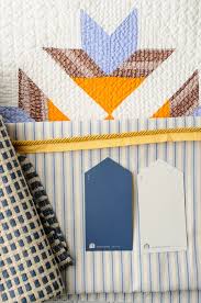 Modern Cottage Navy & Gold Bedroom Mood Board