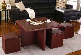 Shop for storage coffee table ottoman at bed bath & beyond. King S Brand 5 Piece Cocktail Set Folding Coffee Table 4 Storage Ottoman Stools Buy Online In United Arab Emirates At Desertcart Ae Productid 7240437