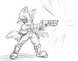 Among us coloring pages print for free. Star Fox Sketch By Inkdragonworks On Deviantart