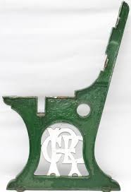 GER Cast Iron Bench Seat Ends X 2. The ...