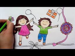 Youtube Diy Brother Gift Cartoon Girl Drawing Easy Drawings