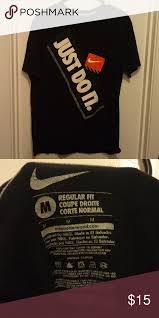 Black And White Nike T Shirt Nike Just Do It Tee Shirt Tee Shirts Short Sleeve Tee Shirts Tees