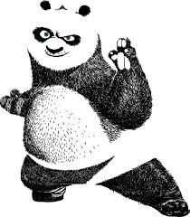 Black And White Kung Fu Panda Logo Kungfu Panda 144719 Jpg 524 600 Vector Art Vector Free Vector