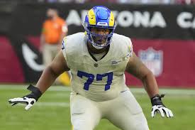 Alaric Jackson is getting a pricy homecoming in Detroit after his  breakthrough season with the Rams | AP News