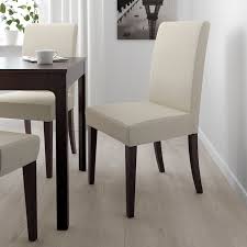 Henriksdal Chair Linneryd Natural Width 21 1 4 Shop Online Or In Store Ikea In 2020 Upholstered Dining Chairs Chair Balcony Table And Chairs