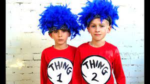 In many schools, kiddos are encouraged to dress up like their fave dr. How To Make Thing 1 And Thing 2 Dress Ups Youtube