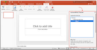 That is why we display the most common spelling of the name. Accessibility Running Accessibility Checker On Microsoft Powerpoint Mac Grok Knowledge Base