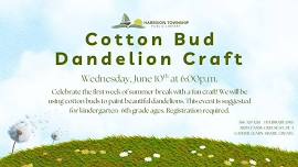 Cotton Bud Dandelion Craft