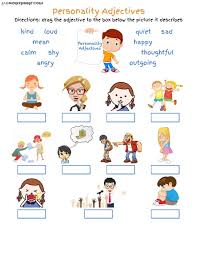 You can do the exercises online or download the worksheet as pdf. Personality Adjectives Worksheet Pictures Worksheets All About The Describing Same And Describing Same And Different Math Worksheets Worksheets Grade 2 Games And Activities Spider Math Worksheets Fast Math Multiplication Year 9 Math