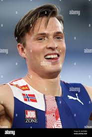 Hurdles athlete men hi-res stock photography and images